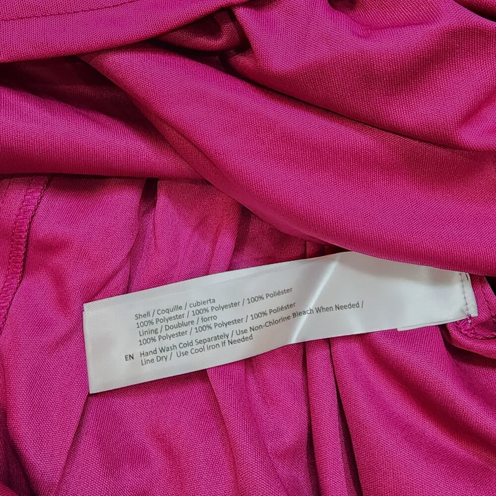 Band of the Free Women's Size Large Floral Mini Dress Fuschia Tie Back NWT - Picture 9 of 9